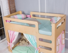 Ліжко двоярусне IndigoWood Cubed wood 160x80см